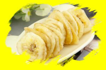 黄色香蕉片图片