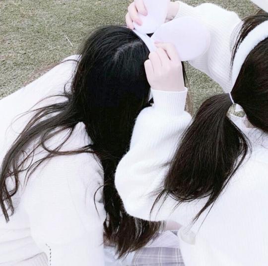 真人闺蜜背影头像