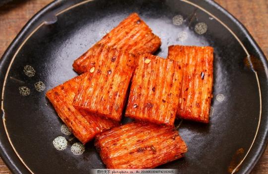 大刀肉图片素材麻辣零食辣条辣片零食素材摄影
