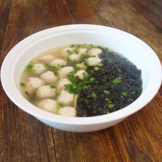 紫菜鸡肉丸子汤