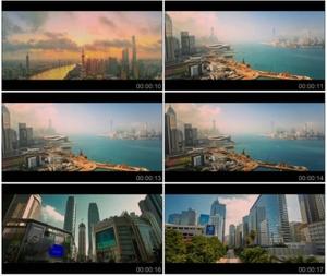 高清实拍视频素材2015中国城市延时摄影重庆.北京.上海.深圳.香港