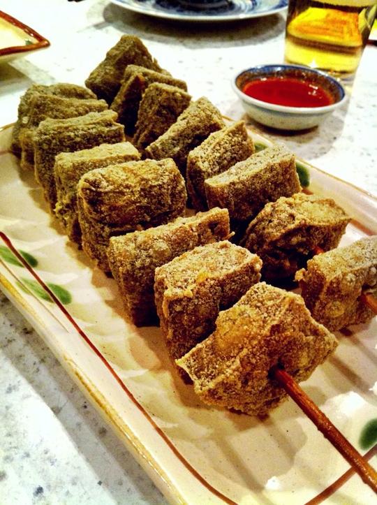 炸臭豆腐干串,有好这口的不?