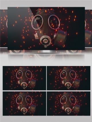 红色音波星空视频素材
