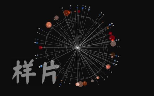 大屏素材v242k分辨率超炫科技感蓝色线条光线粒子图案运动hud动态视频素材
