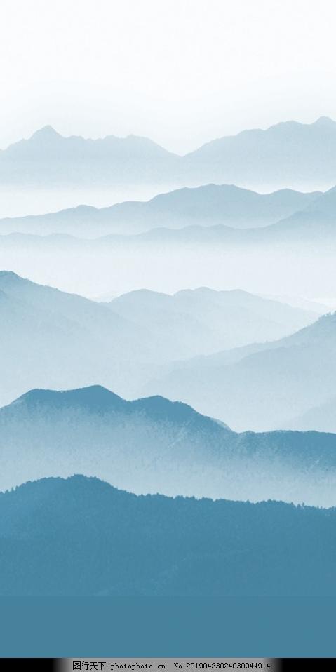 山脉png素材中国风免扣设计素材