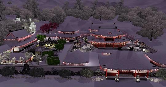 古代房屋古代背景古代场景古风竹屋木屋室内风景