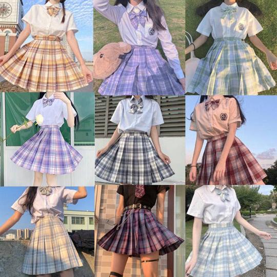jk套装全套秋装日系合集正统格裙中牌同厂正版制服温柔一刀水手服