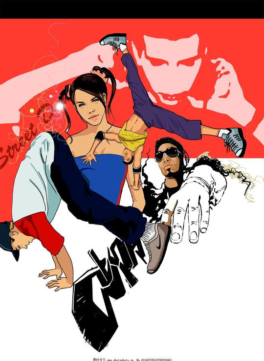 跳街舞漫画免费下载卡通绘画动漫美术作品跳街舞漫画动漫图片素材