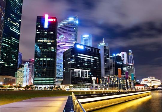 新加坡_夜晚_图片大全—全景创意图库（quanjing.com）中国领先的正版图片视频素材网站