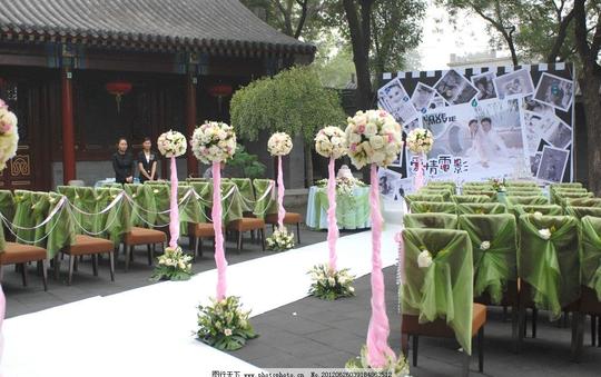 婚礼现场布置背景布置婚庆布置生活素材生活百科摄影