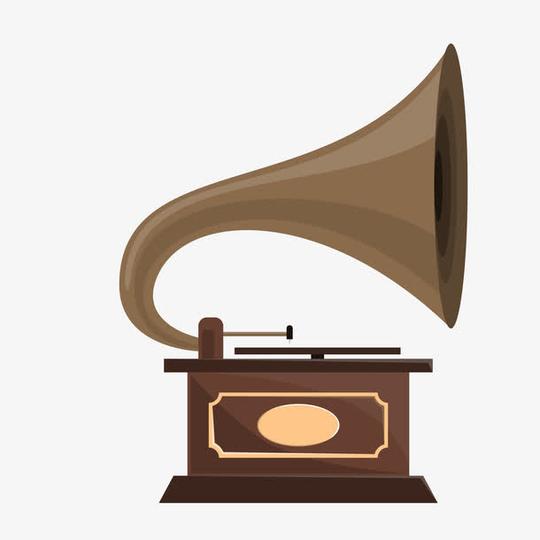 卡通复古留声机设计