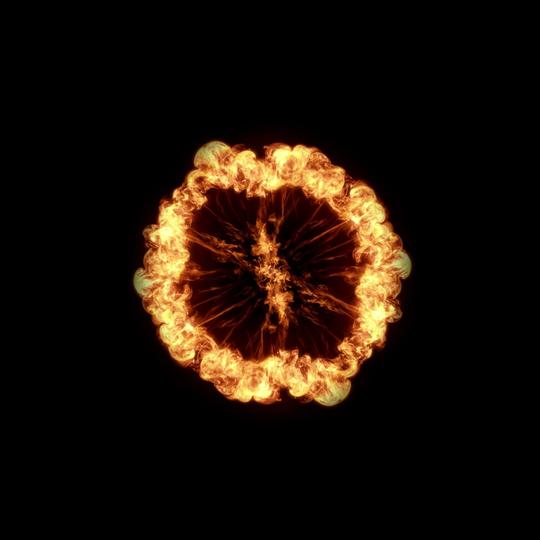 火焰爆炸冲击波_2000x2000_高清视频素材下载(编号:)