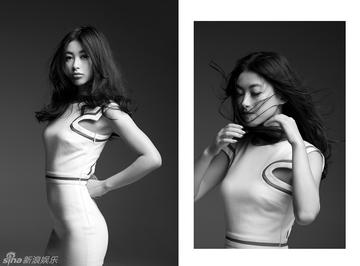  朱珠胸罩性感内衣代言照片