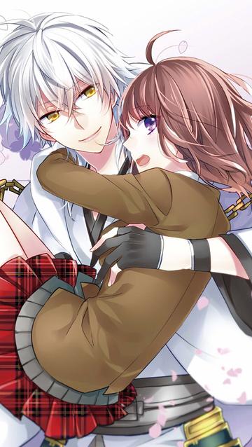 动漫害羞爱情情侣头像图片