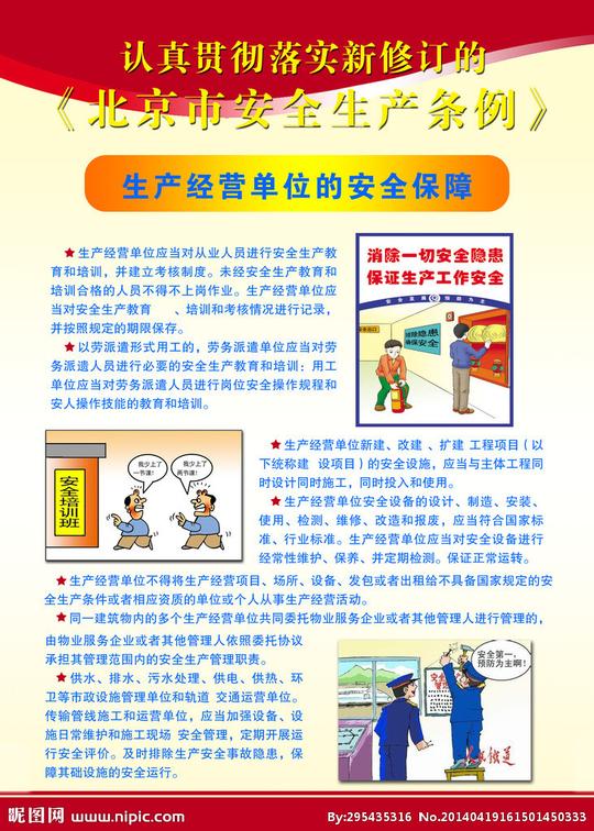 安全生产条例图片