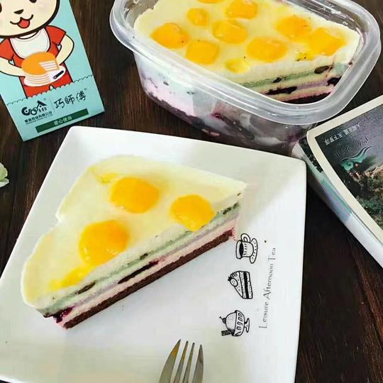 巧师傅千层蛋糕彩虹慕斯盒子蛋糕爱心顺丰包邮生日
