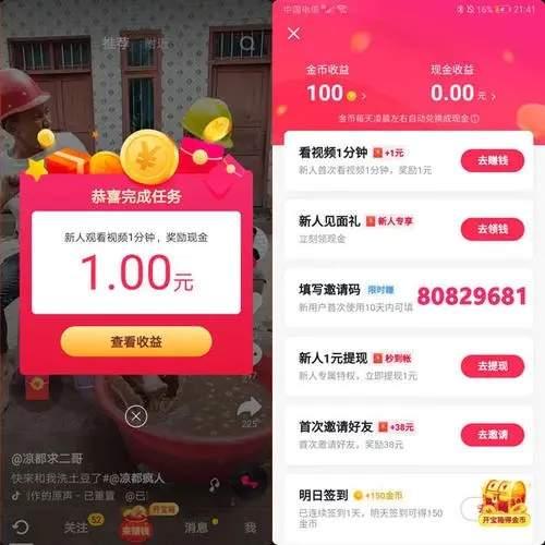 抖音极速版赚钱版
