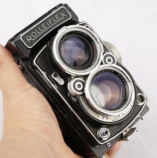 禄莱rolleiflex2.8c120双反双眼66中画幅机械胶片相机xenotar镜头