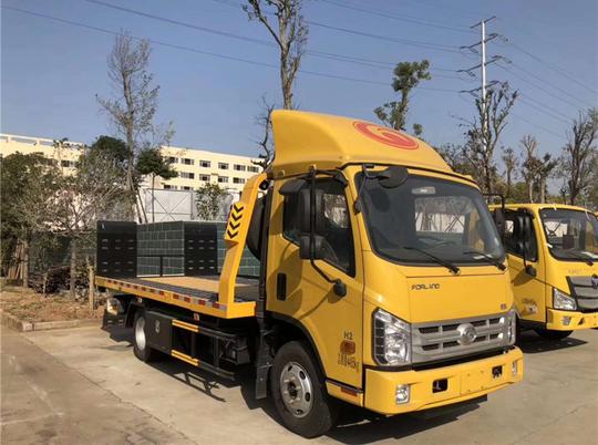 抚顺市解放一拖二救援拖车_蓝牌清障拖车