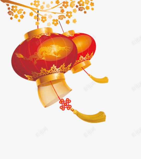 春节喜庆红灯笼高清素材页面设计图片免费下载页面网页平面电商创意素材png素材