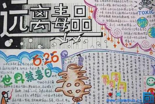 世界禁毒日手抄报素材图片