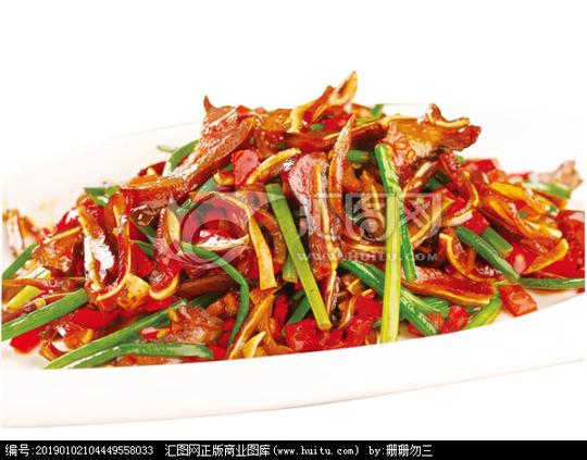 《湘菜图库》查看相似图收藏举报>韭花炒腊耳尖腊耳尖猪耳朵