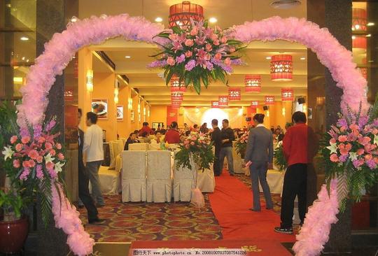 婚宴结婚酒席喜宴喜庆好日子酒店内景婚礼气氛生活素材