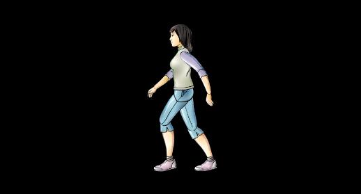 走路的女士(mov,视频素材)