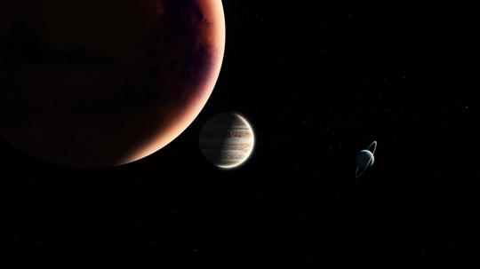 太阳系星球排列特效镜头素材_1920x1080_高清视频素材