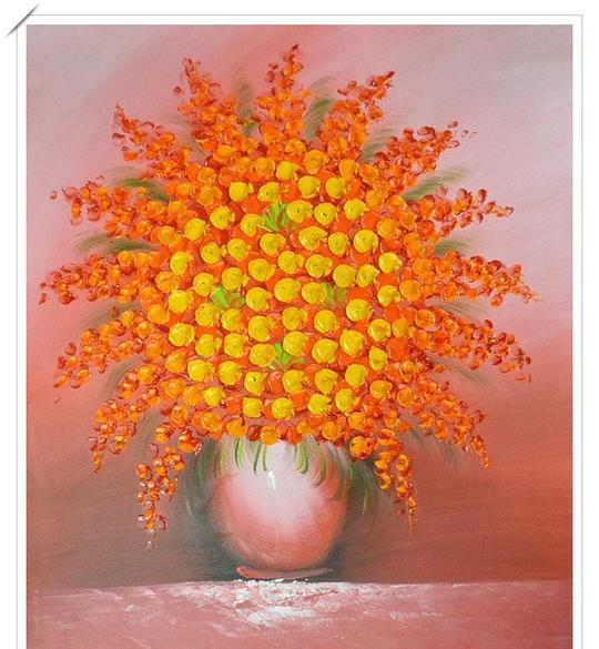 大芬村油画手绘静物水果餐厅挂画现代简约客厅有框画卧室玄关走廊
