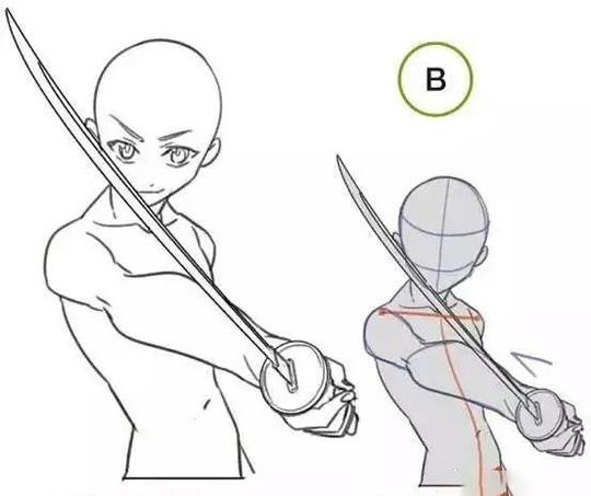 动漫绘画动作素材参考