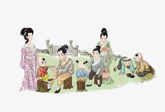 古代小儿推拿场景