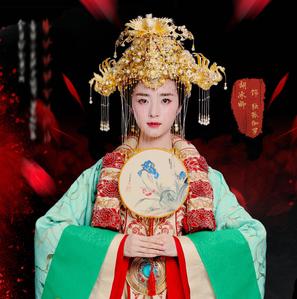 【朝歌簪花坊】《独孤天下》胡冰卿独孤伽罗新婚新娘头饰大凤冠