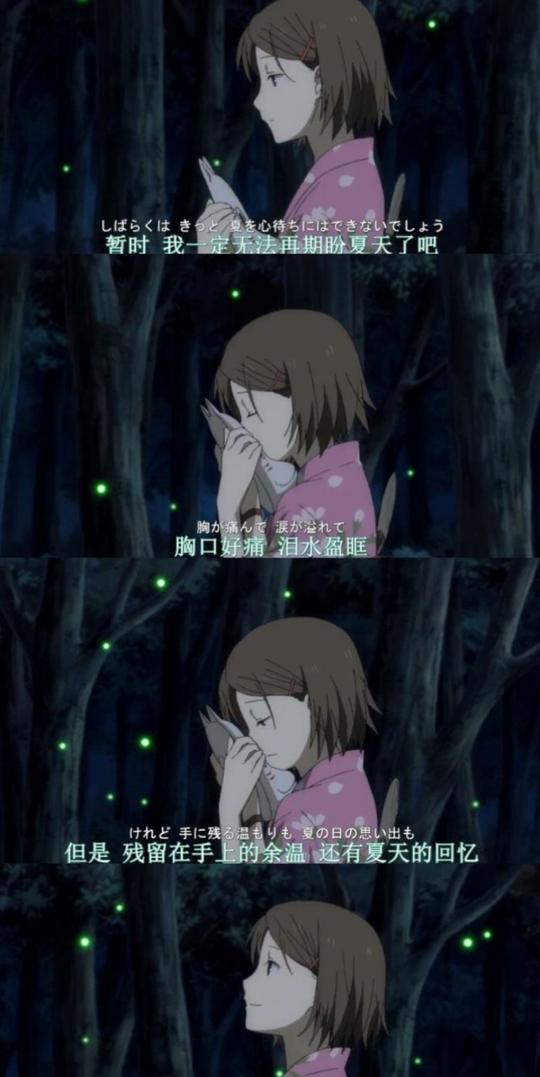 萤火之森/治愈动漫电影/萤与银/自截自拼高清手机背景