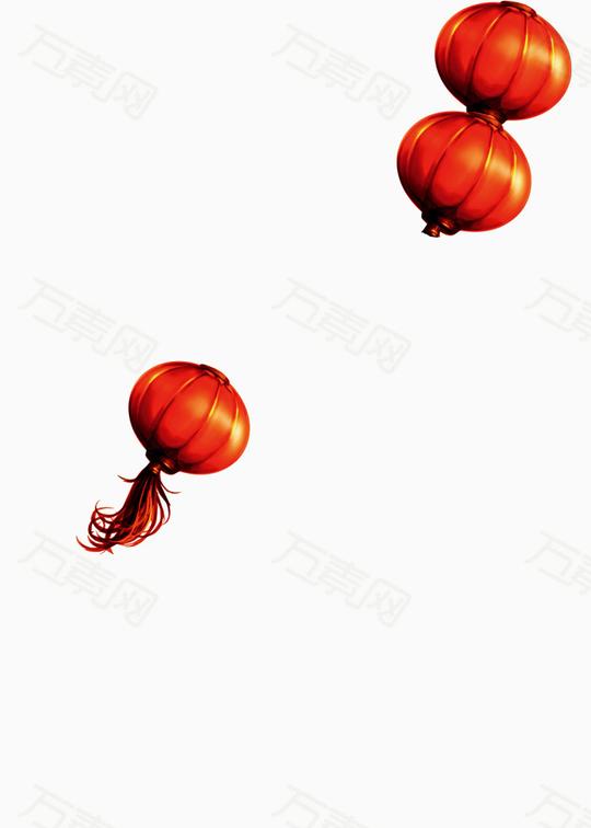 万素网素材分类春节装饰红灯笼高清免抠图素材11119