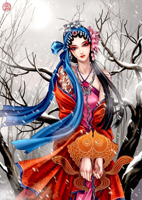 粉墨画皮戏做骨，起承转合笑啼哭。 众道戏…