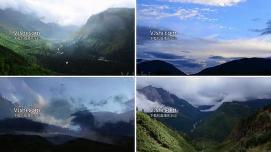 唯美风云变幻延时拍摄视频