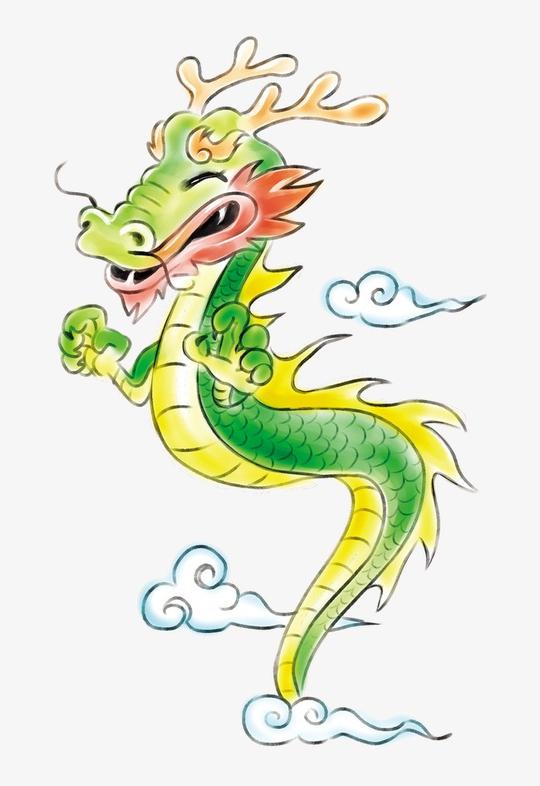 唯美_唯美动物龙【高清装饰元素png素材】-90设计