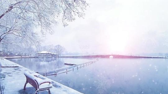 唯美浪漫雪景cg雪地vj视频素材_1280x720_高清视频(:)