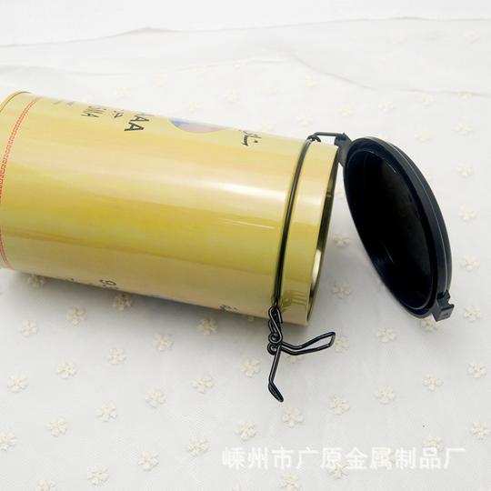 外贸出口茶叶罐塑料翻盖密封马口铁盒东南亚茶叶包装厂家定制