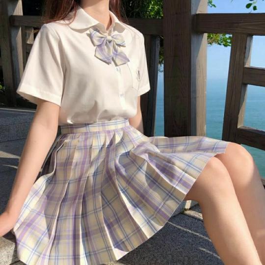 日系合集格裙套装正统jk格裙中牌同厂jk制服山吹温柔一刀百褶裙正