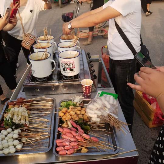 茶缸串串商用关东煮机器网红流动小吃车便捷夜市创业移动摆摊设备