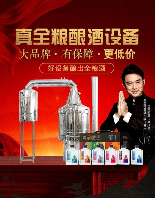 翻转自动酿酒设备农村创业选真全粮一站式江苏盐城