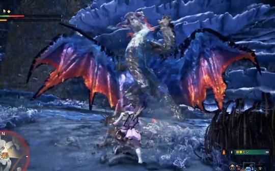 [mhw:i]冰原-弓箭历战王溟波龙讨伐5分56秒