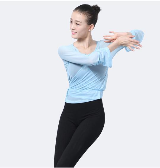 抖音同款芭蕾舞蹈练功服女成人古典舞练功衣身韵服装广场舞蹈服练习纱