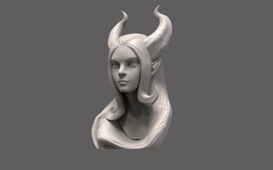 基础女性高模雕刻教学-zbrush角色建模