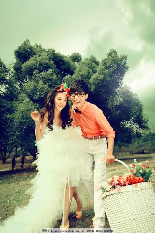 婚纱摄影个性婚纱照素材下载室外婚纱漂亮新娘人物图库人物摄影