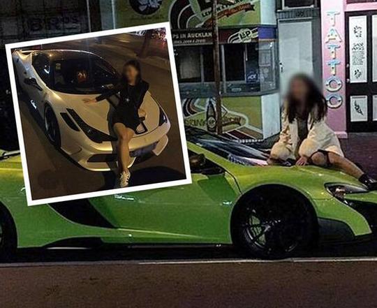 炫富坐419万豪车车头拍照车主怒斥滚下来视频