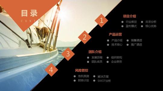 2016年结构完整的商务平台创业创新项目计划书商业计划书ppt模板下载