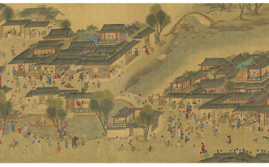 《清明上河图》超高清宽屏全景动画，每一个细节都清晰可见!
